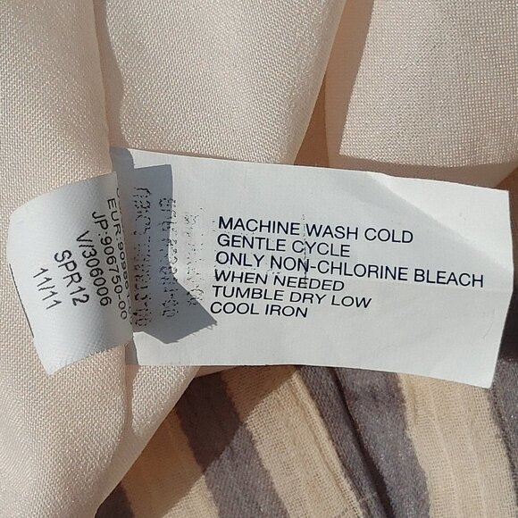 PRETTY GAP Dress Women's Size Large Nautical Stripe Light Navy and Cream - Picture 4 of 7